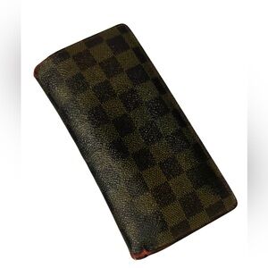 Authentic Louis Vuitton Damier Ebene Bifold Long Wallet